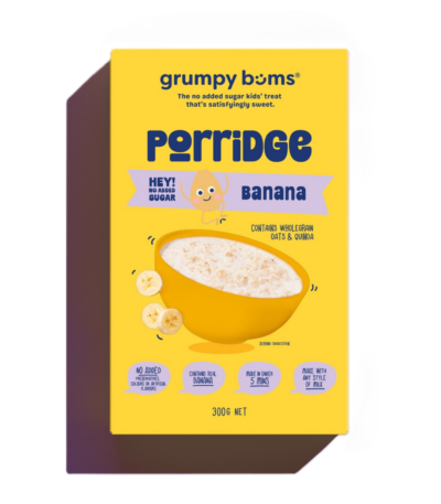 Grumpy Bums Porridge - Banana 300g