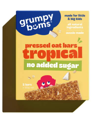 Grumpy Bums Pressed Oat Bars - Tropical 100g