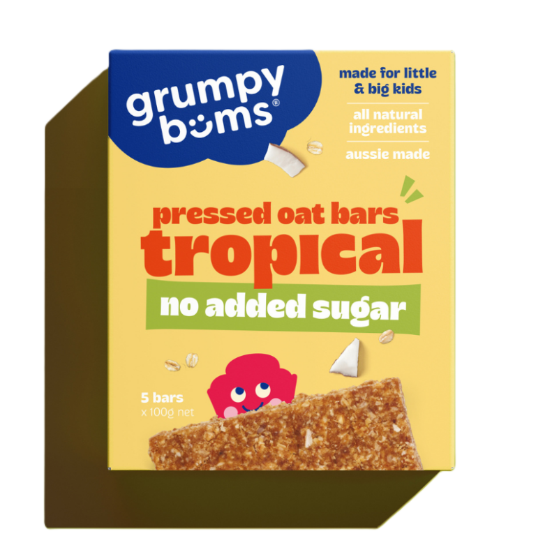 Grumpy Bums Pressed Oat Bars - Tropical 100g