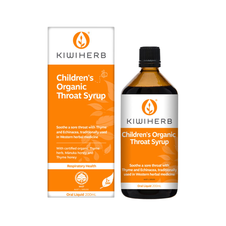 Kiwiherb - Childrens Organic Throat Syrup 200ml