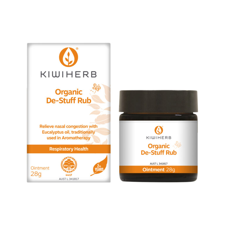 Kiwiherb Organic De-Stuff Rub 28g