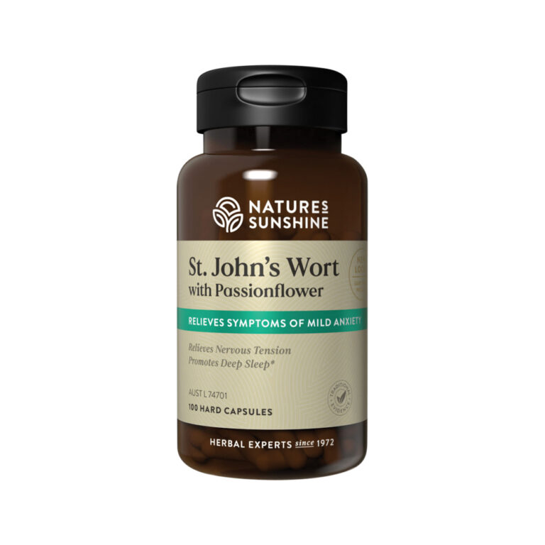 Natures Sunshine St. Johns Wort with Passionflower 100 capsules