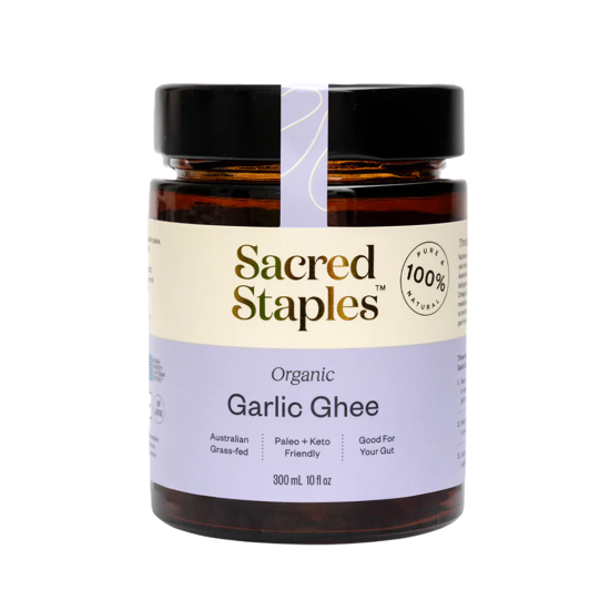 Sacred Staples - Organic Ghee - Garlic 300ml