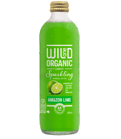Wild One - Organic Sparkling Mineral Water - Amazon Lime 345ml