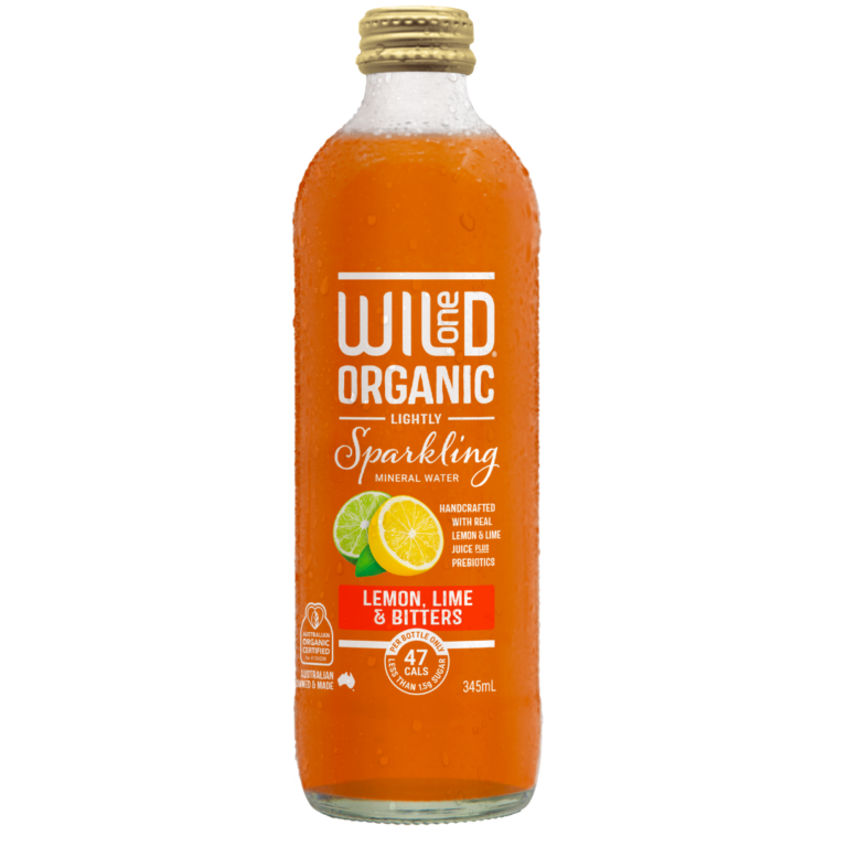 Wild One - Organic Sparkling Mineral Water - Lemon, Lime & Bitters 345ml