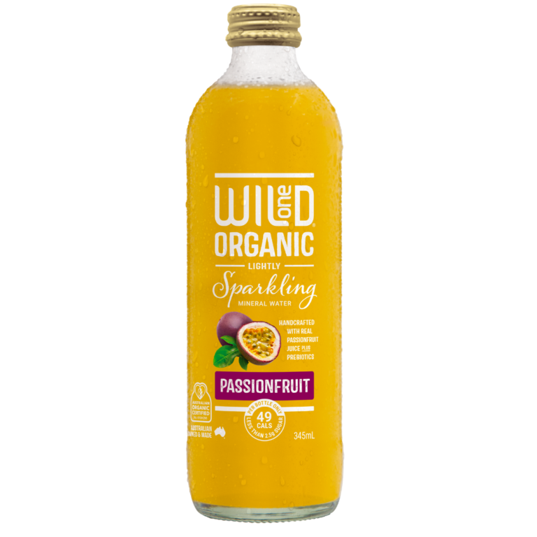 Wild One - Organic Sparkling Mineral Water - Passionfruit 345ml