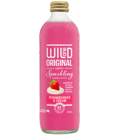 Wild One - Sparkling Mineral Water - Strawberries & Cream 345ml