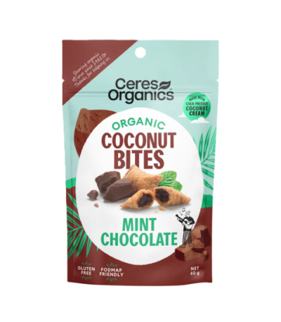 Ceres Organics - Organic Coconut Bites - Mint Chocolate 60g