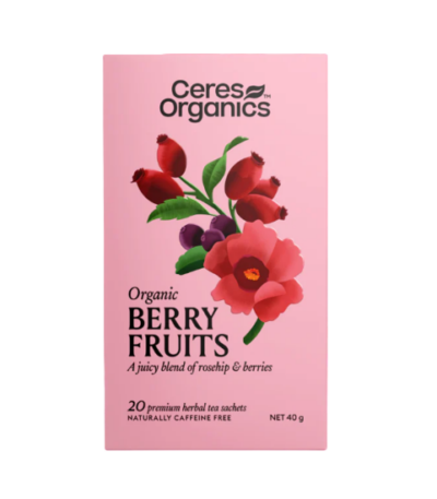 Ceres Organics - Organic Herbal Tea - Berry Fruits 20 tea bags