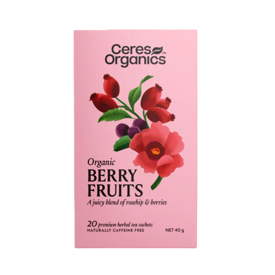 Ceres Organics - Organic Herbal Tea - Berry Fruits 20 tea bags
