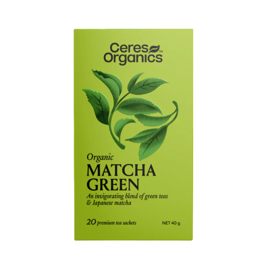 Ceres Organics - Organic Tea - Matcha Green 20 tea bags