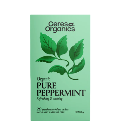 Ceres Organics - Organic Herbal Tea - Pure Peppermint 20 tea bags