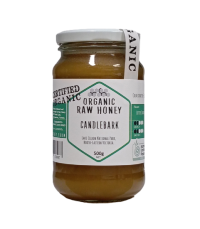 Raw Honey - Organic Honey - Candlebark 500g