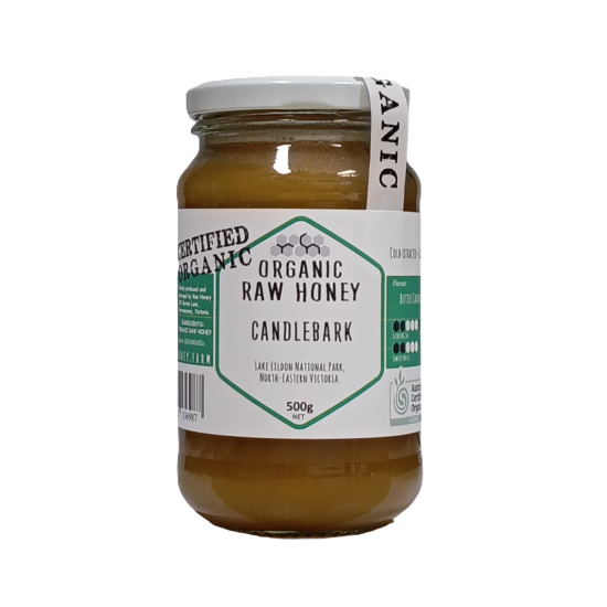 Raw Honey - Organic Honey - Candlebark 500g