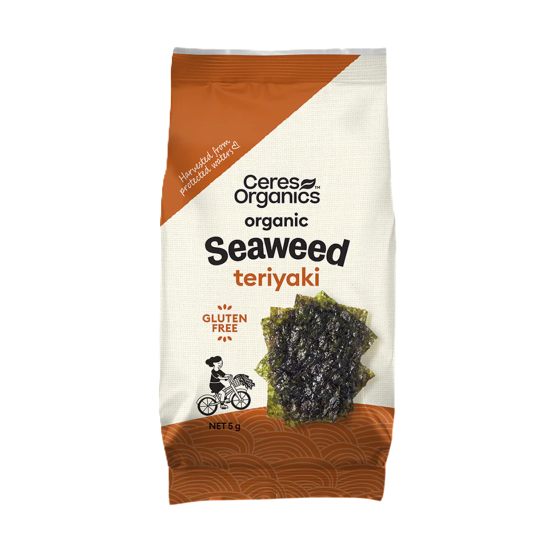 Ceres Organics - Organic Seaweed Snack - Teriyaki 5g