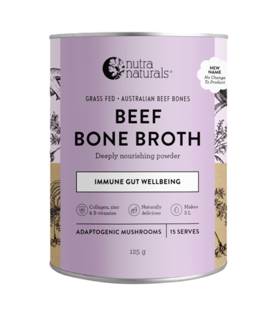 Nutra Organics - Beef Bone Broth - Adaptogenic Mushrooms 125g
