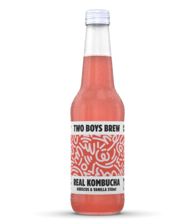 Two Boys Brew - Real Kombucha - French Kiss (Hibiscus & Vanilla) 330ml