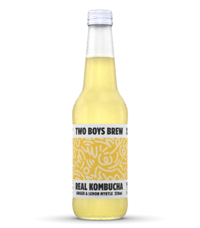 Two Boys Brew - Real Kombucha - Silk Road (Ginger & Lemon Myrtle) 330ml